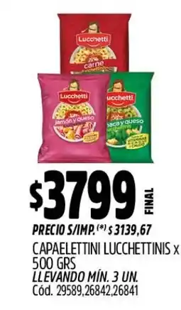 Supermercados Yaguar Lucchetti capaelettini oferta