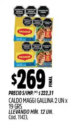 Supermercados Yaguar Maggi caldo gallina oferta