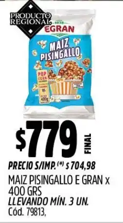 Supermercados Yaguar Egran maiz pisingallo oferta