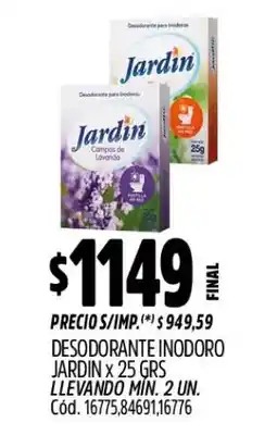 Supermercados Yaguar Jardin desodorante inodoro oferta