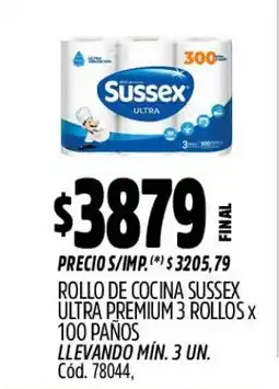 Supermercados Yaguar Sussex rollo de cocina ultra premium oferta