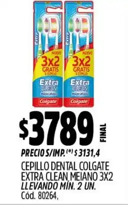 Supermercados Yaguar Colgate cepillo dental extra clean meiano oferta