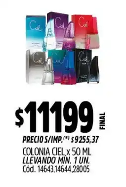 Supermercados Yaguar Ciel colonia oferta
