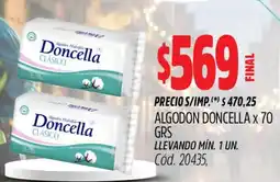 Supermercados Yaguar Doncella algodon oferta