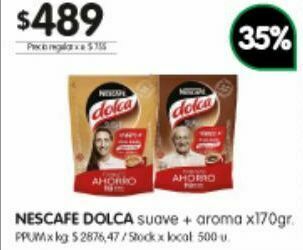 Jumbo Cafe nescafé dolca 170g oferta
