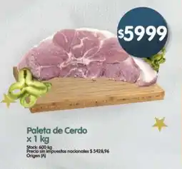 Supermercados Buenos Días Paleta de cerdo oferta