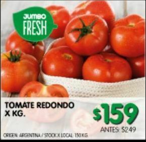 Jumbo Tomate redondo x kg oferta