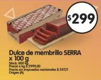 Supermercados Buenos Días Serra dulce de membrillo oferta