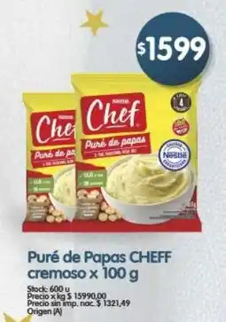 Supermercados Buenos Días Cheff puré de papas cremoso oferta