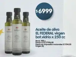 Supermercados Buenos Días El federal aceite de oliva virgen bot.vidrio oferta