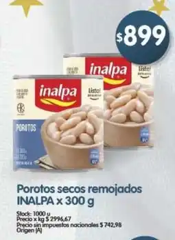 Supermercados Buenos Días Inalpa porotos secos remojados oferta