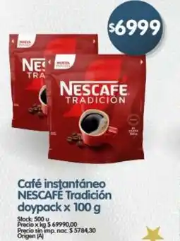 Supermercados Buenos Días Nescafé café instantáneo tradición doypack oferta