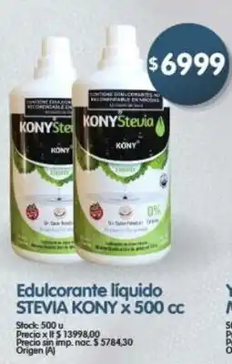 Supermercados Buenos Días Stevia kony edulcorante líquido oferta