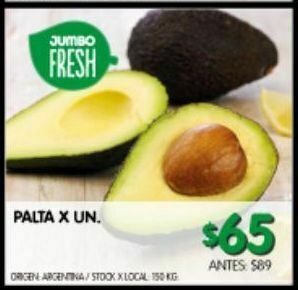 Jumbo Palta x un oferta