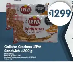Supermercados Buenos Días Leiva galletas crackers sandwich oferta