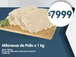 Supermercados Buenos Días Milanesas de pollo oferta