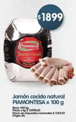 Supermercados Buenos Días Piamontesa jamón cocido natural oferta