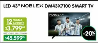 Jumbo Tv led noblex oferta