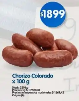 Supermercados Buenos Días Chorizo colorado oferta