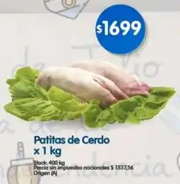 Supermercados Buenos Días Patitas de cerdo oferta
