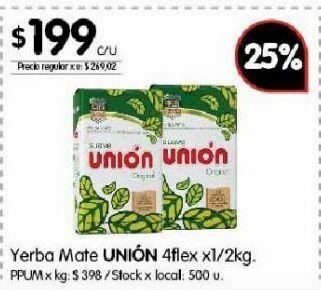 Disco Yerba mate unión oferta
