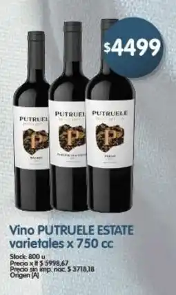 Supermercados Buenos Días Putruele estate vino varietales oferta