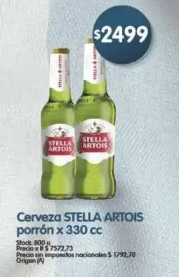 Supermercados Buenos Días Stella artois cerveza porrón oferta