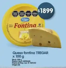 Supermercados Buenos Días Tregar queso fontina oferta