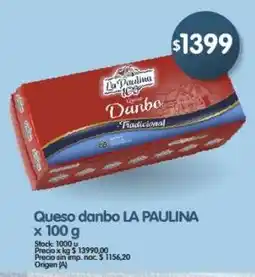 Supermercados Buenos Días La paulina queso danbo oferta