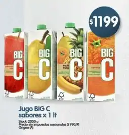 Supermercados Buenos Días Big C jugo sabores oferta