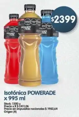 Supermercados Buenos Días Powerade isotónica oferta