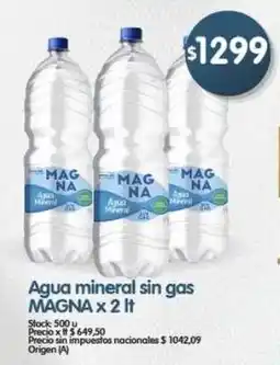 Supermercados Buenos Días Magna agua mineral sin gas oferta