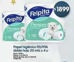 Supermercados Buenos Días Felpita papel higiénico doble hoja oferta