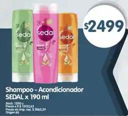 Supermercados Buenos Días Sedal shampoo-acondicionador oferta