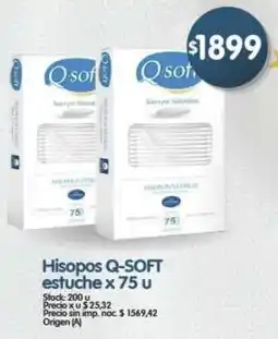 Supermercados Buenos Días Q-soft hisopos estuche oferta