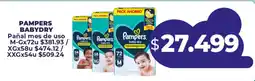 Supermayorista Vital Pampers babydry pañal mes de uso oferta