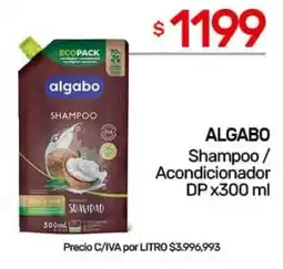 Nini Mayorista Algabo shampoo / acondicionador dp oferta