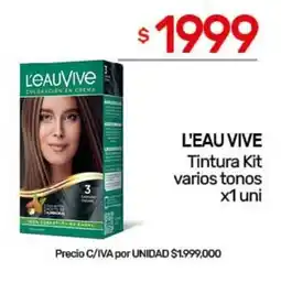 Nini Mayorista L'eau vive tintura kit varios tonos oferta