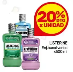 Nini Mayorista Listerine enj.bucal varios oferta