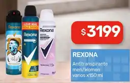 Nini Mayorista Rexona antitranspirante men/women varios oferta