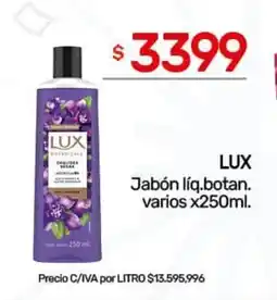 Nini Mayorista Lux jabón líq.botan. varios oferta