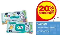 Nini Mayorista Algabo toalla húmeda bebes oferta