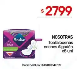 Nini Mayorista Nosotras toalla buenas noches algodón oferta