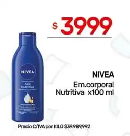 Nini Mayorista Nivea em.corporal nutritiva oferta