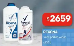 Nini Mayorista Rexona talco pédico varios oferta