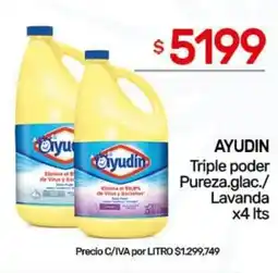 Nini Mayorista Ayudín triple poder pureza.glac./ lavanda oferta