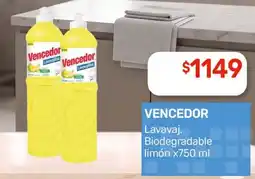 Nini Mayorista Vencedor lavavaj. biodegradable limón oferta