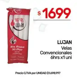 Nini Mayorista Lujan velas convencionales oferta