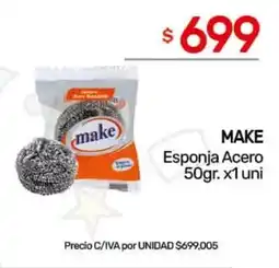 Nini Mayorista MAKE Esponja Acero oferta