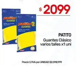 Nini Mayorista Patito guantes clásico varios talles oferta